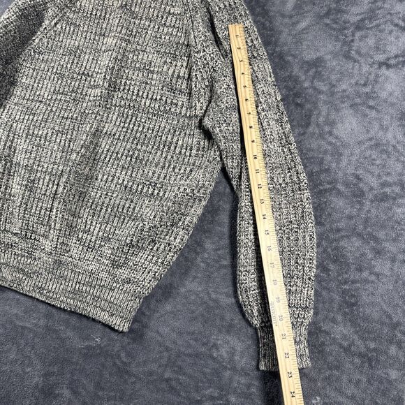 VTG 90s Fisherman Chunky Knit Crewneck Sweater Men’s L Knights Round Table Beige - Picture 8 of 12
